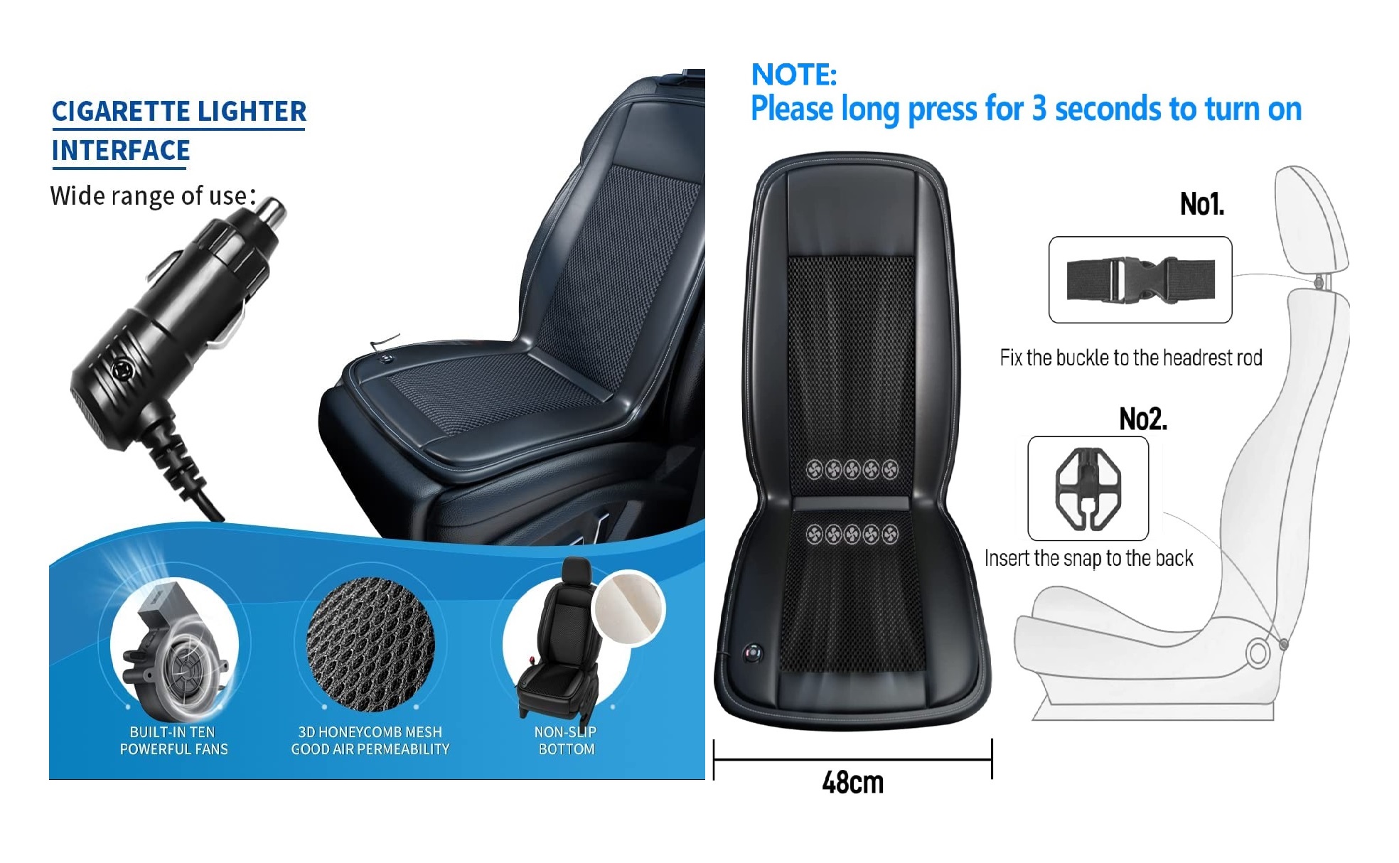 Car Ventilated Seat Cover